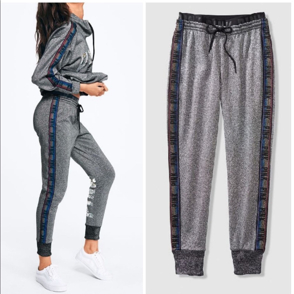 Vs pink rainbow joggers!